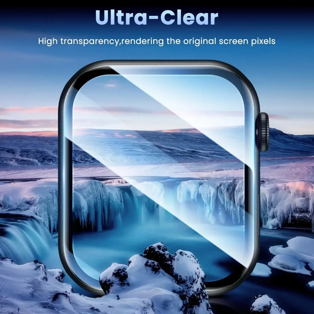 3/1 szt. Łatwy w montażu ochraniacz ekranu do Apple Watch SE 3 2 1 40MM 44MM, elastyczna folia PMMA do IWatch Se/Se2/Se3, nie szkło