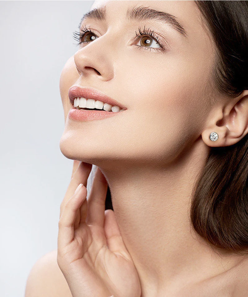 حقيقي D اللون مويسانيتي أقراط الماس 100% s925 فضة مويسانيتي الأذن مسمار لوحة 18k الذهب غرامة مجوهرات GRA