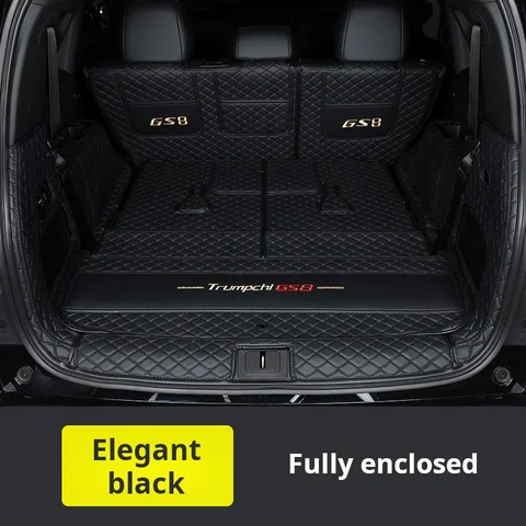 Для Trumpchi GS8 2017-2025 GAC 2026: Защитный коврик из искусственной кожи для багажника, модификация интерьера, аксессуары для авто
