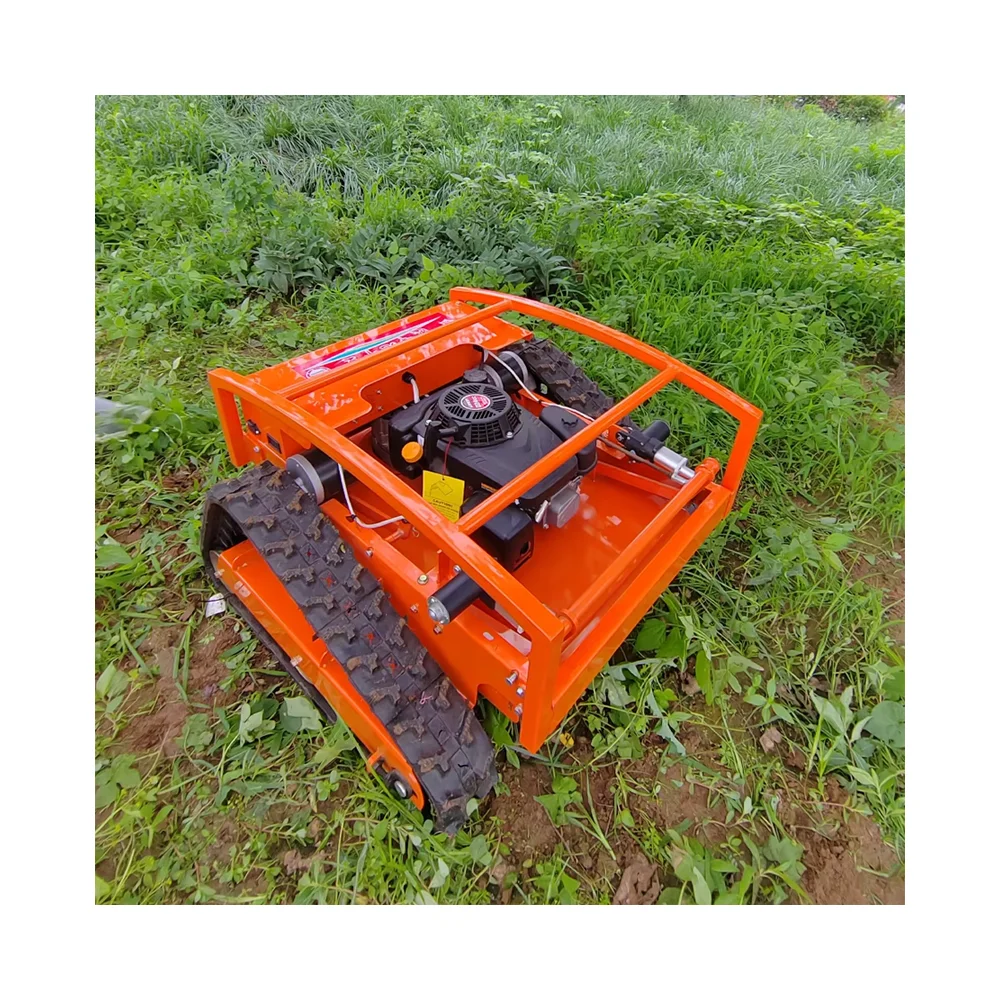 Pasokan Pabrik Mesin Pemotong Rumput Perayap Remote Control Kecil Mesin Pemotong Rumput Mini Mesin Bensin untuk Dijual
