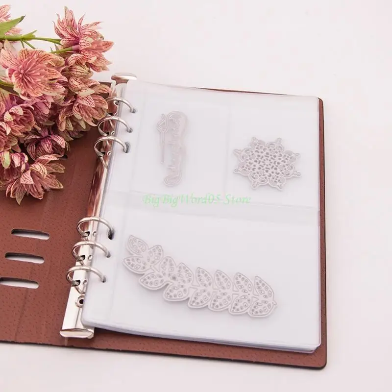 24TE Cutting Dies Inner Pages 5 Sheets Embossing Dies Stamps Leather Collection