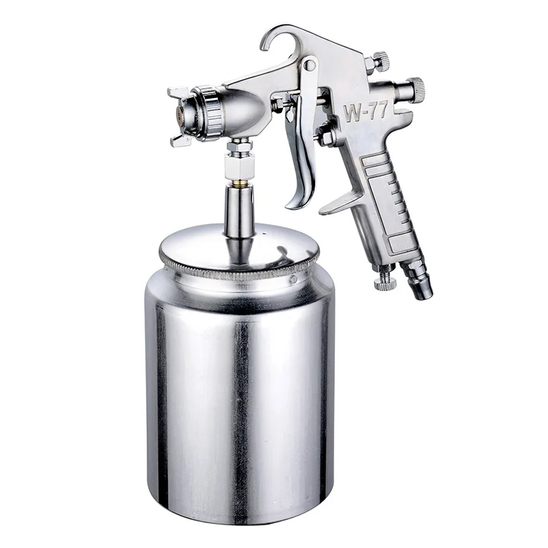 W-77 Upper and lower pot paint spray gun High atomization furniture wood auto paint pneumatic spray tool