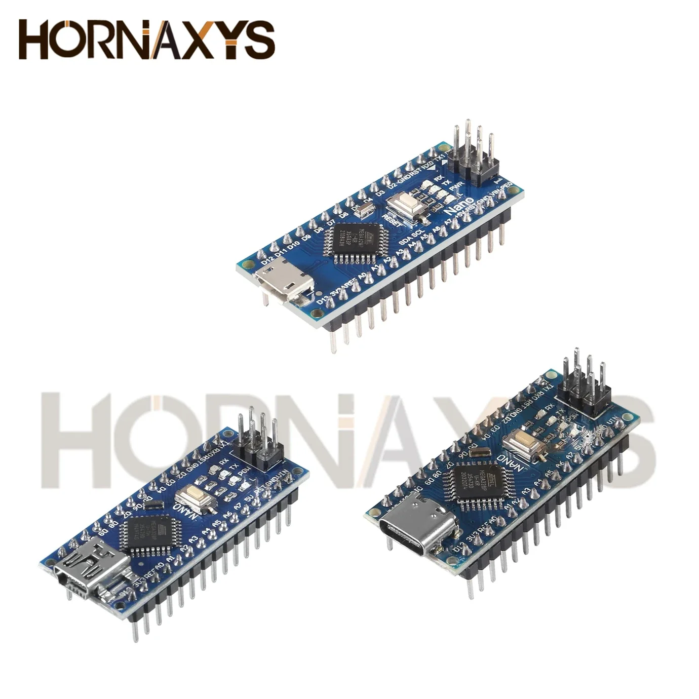 Рекламный контроллер arduino Nano V 3,0 Atmega328 Совместимая модульная плата для печатной платы Placa Alter MINI/TYPE-C/MICRO USB