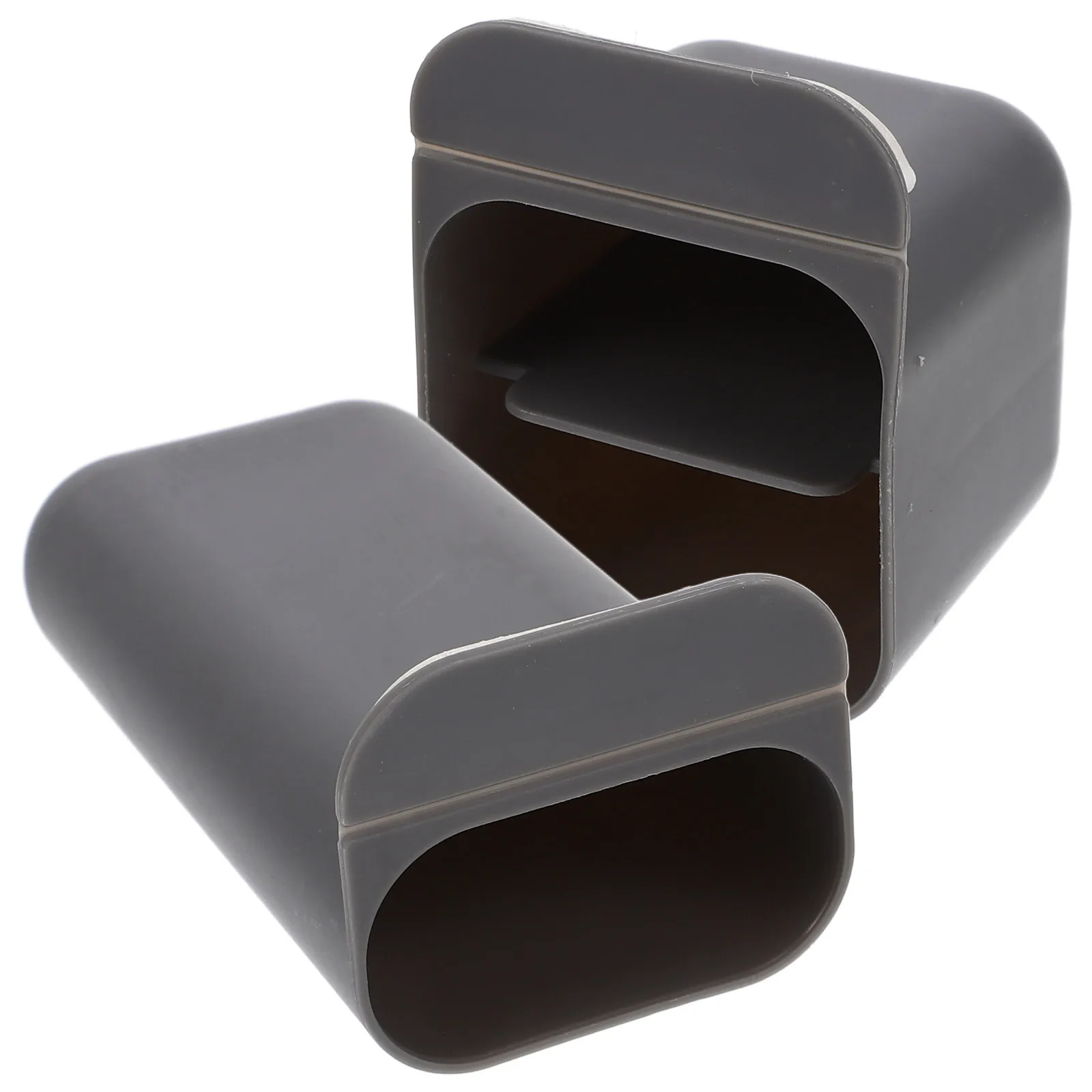 

2 pcs 2 Pieces Pen Holder Storage Box Gray Desk Accessories Computer Monitor Screen Organizer Office Supplies Tool Container