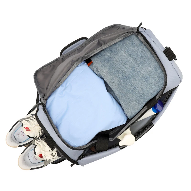 Fitness bag Lightweight Waterproof Dry Wet Separated Luggage Bag Oxford Cloth Large Capacity Business Distance Travel Bag