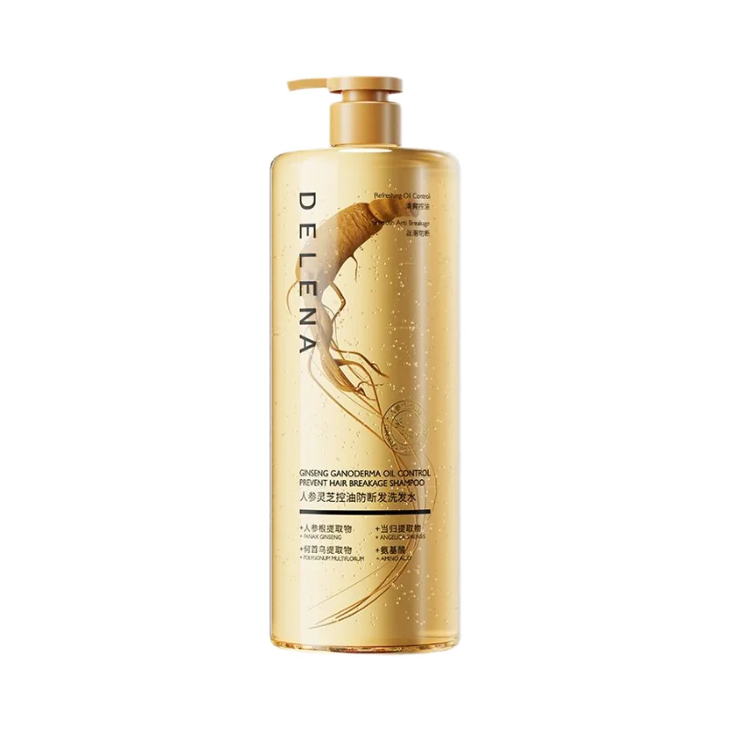 Old Brand Chinese Ginger Ginseng Shampoo with He Shou Wu, Nourish Scalp, Strengthen Hair, Oil Control Volumizing for Men Women