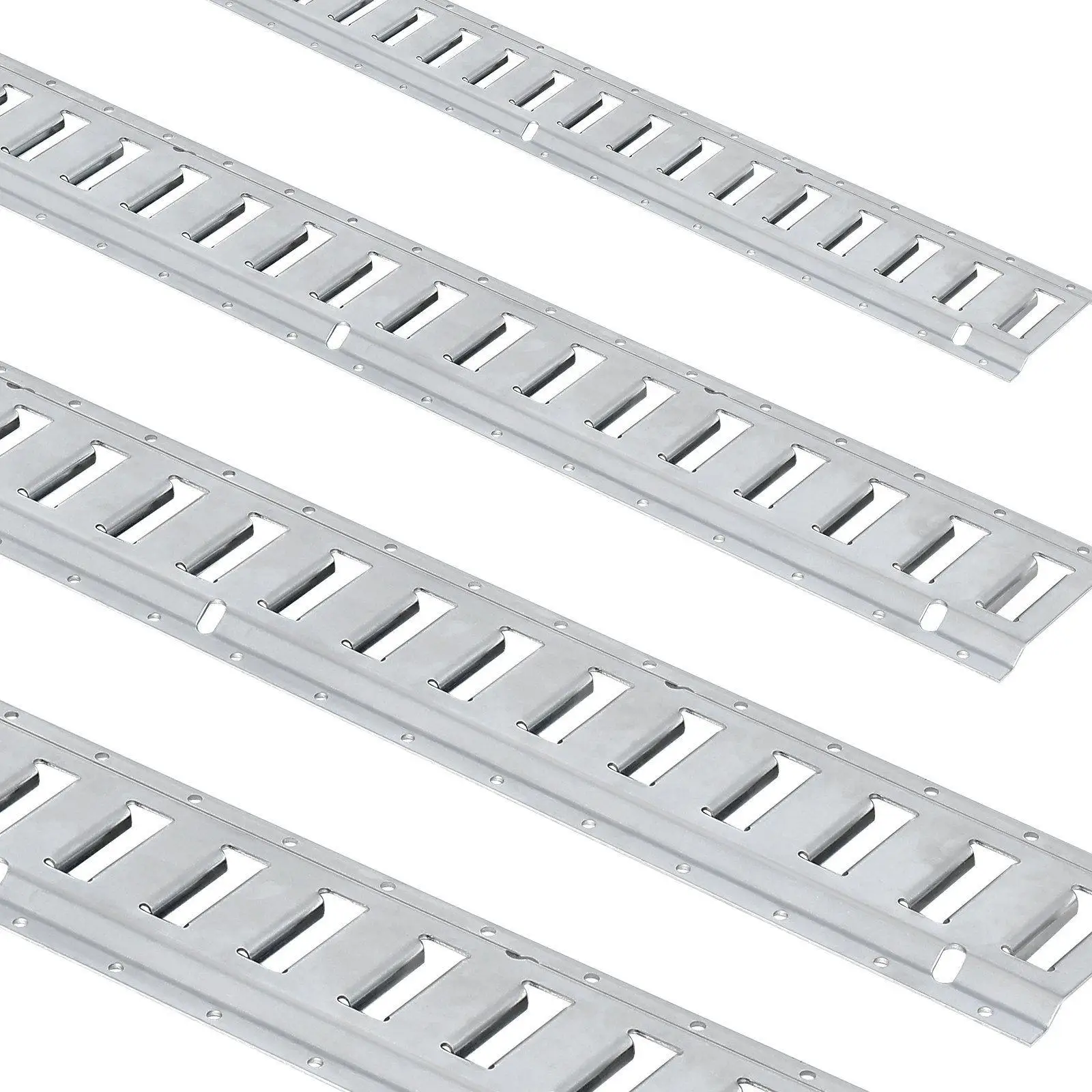 

Robust 2000lb Load E-Track Kit 24pc 5' Steel Rails O-Ring & D-Ring Fixings 30-Slot Flexible Setup