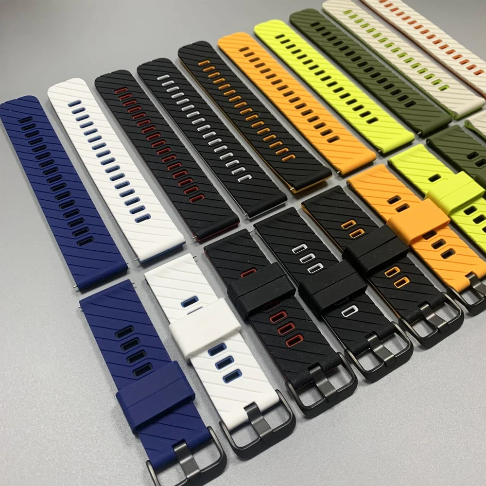 화웨이 워치 GT6 프로, GT6, 5, 4, 3, 2/워치 5, 4 46mm용 실리콘 22mm 소프트 스트랩, 가민 베뉴 4 45mm용 교체 밴드, 스포츠 팔찌