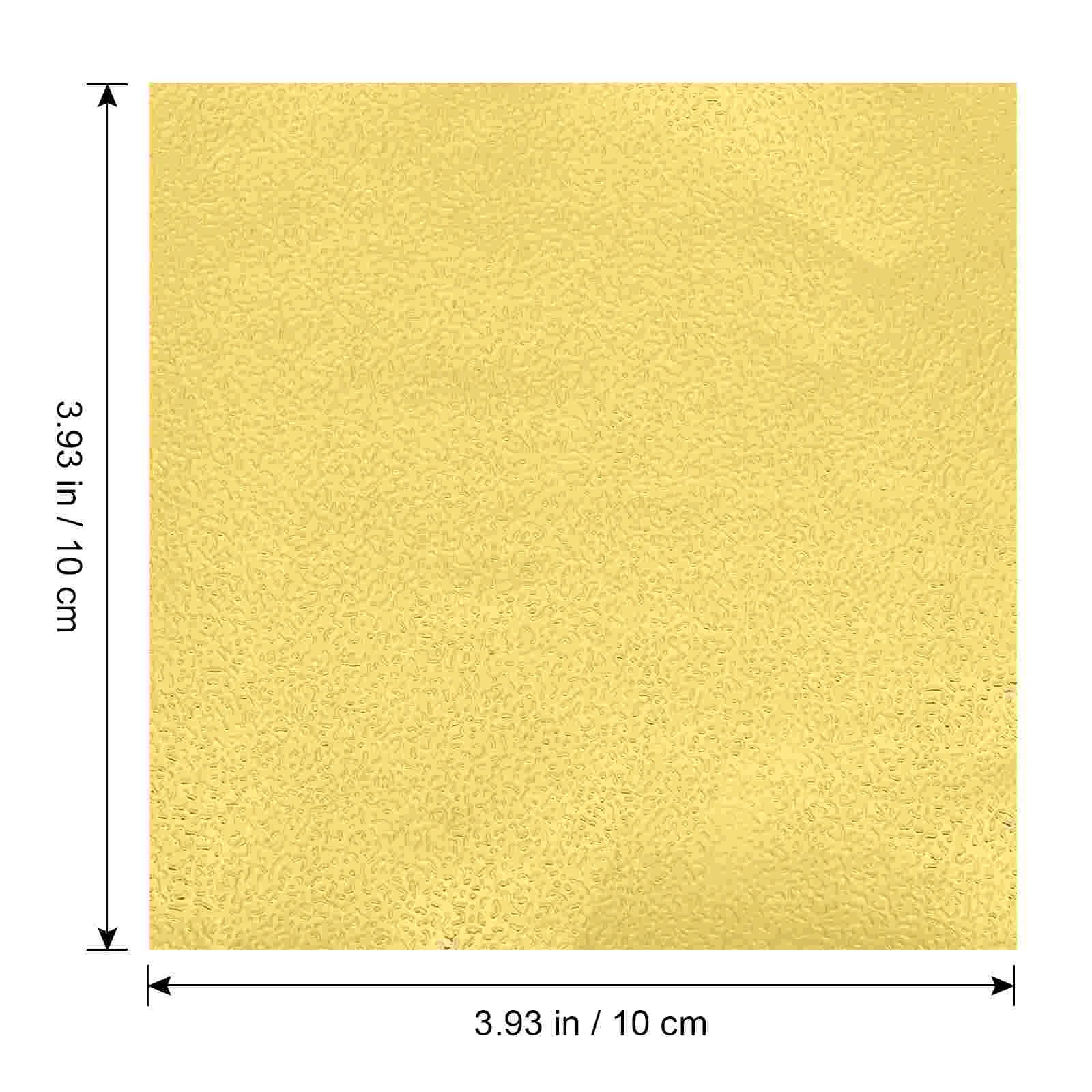 Metallic Origami Paper Single-sided Pearlescent Colored Tissue DIY Handicraft Matte Gold Child