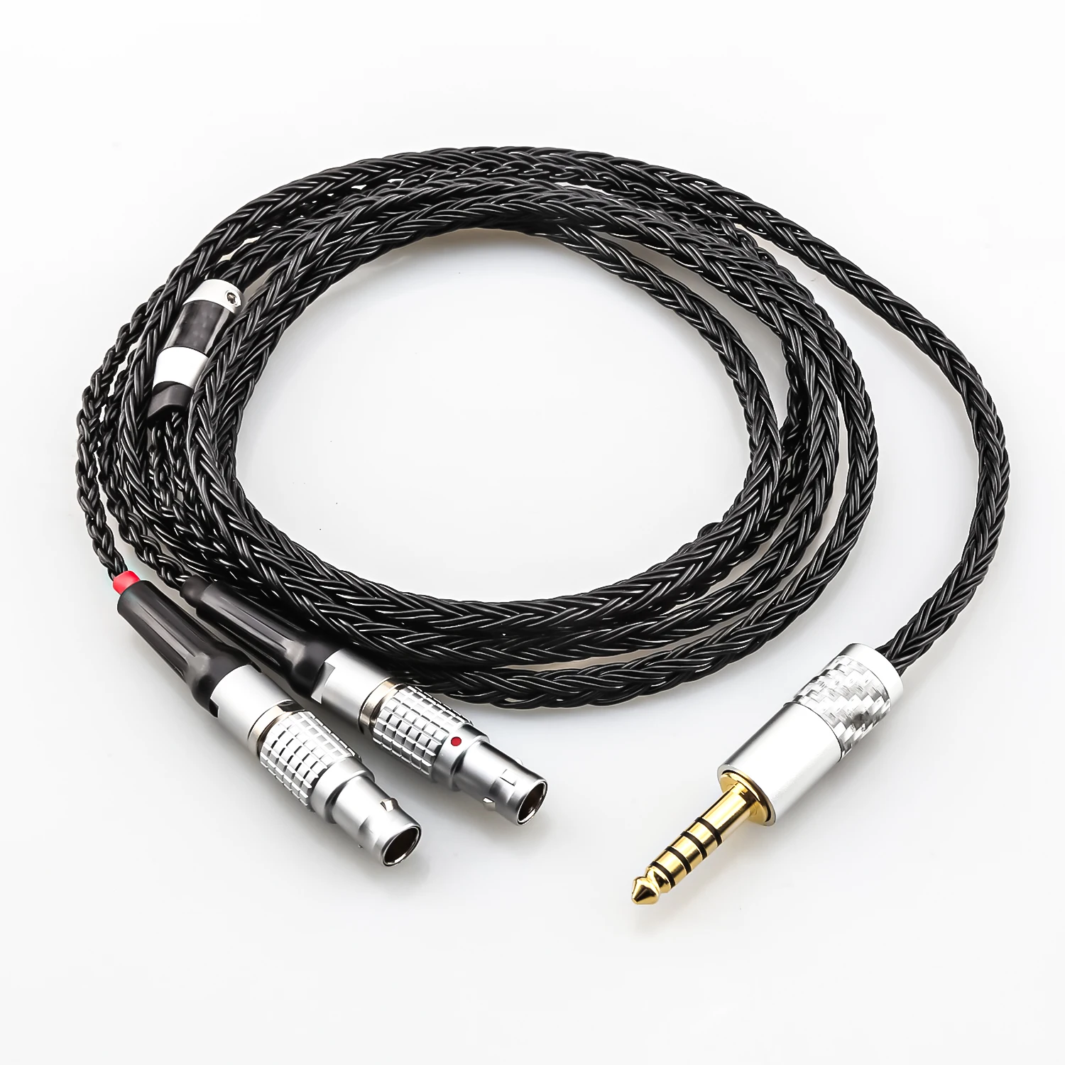 

HiFi 2.5mm/3.5mm/4.4mm XLR male Black 16 cores Headphone Upgrade Cable For Focal Utopia Fidelity Circumaural Earphone