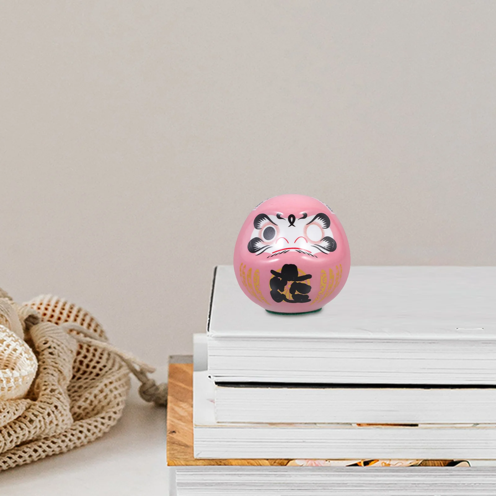 

Charming Ceramic Figure Compact Lucky Charm for Japanese Themed Decor Spaces Traditional Aesthetic Wishing Statue