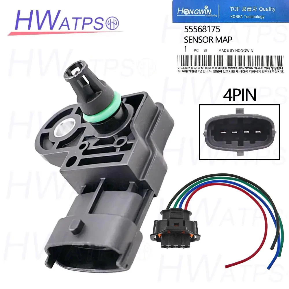 Sensor MAP 55568175 para GM Encore Chevrolet Colorado Cruze Express Sonic Trax GMC Canyon Savana 0281006077 55206797 55219298