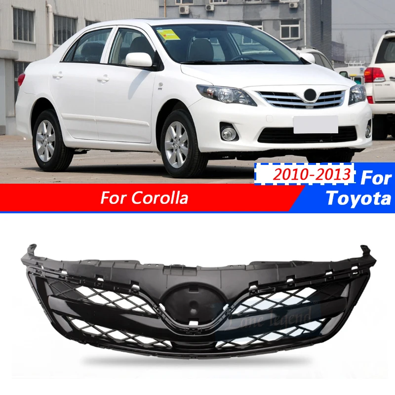 

Racing Grills Bumper Mesh Front Grill Automobile Refitting Accessories For Toyota Corolla 2010-2013 Modified Auto Grille