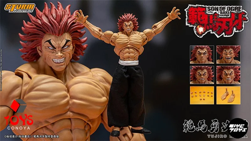 In Stock Storm Toys KIBK02E 1/12 Hanma Yujiro 4 Head Sculpts Action Figure 6