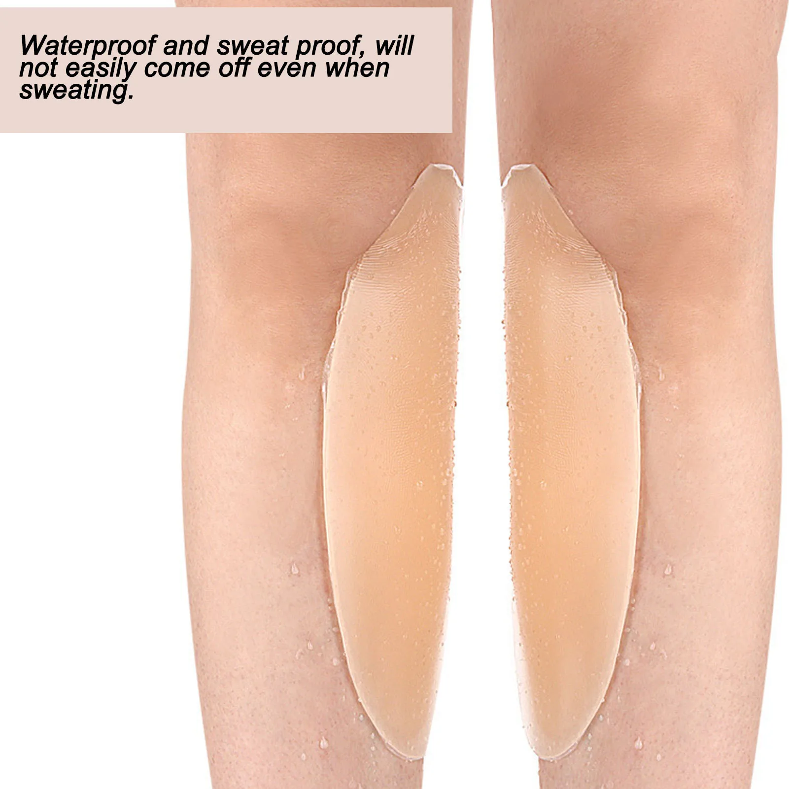 Anti Allergic Calf Corrector Soft 1 Pair Self Adhesive Lifelike Silicone Calf Corrector Washable for Crooked Thin Skinny Legs