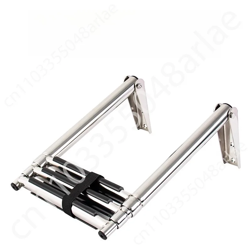 

31 Speedboat Yacht Launch Ladder Deck Ladder, Foldable Retractable Ladder Boarding Ladder Pedal