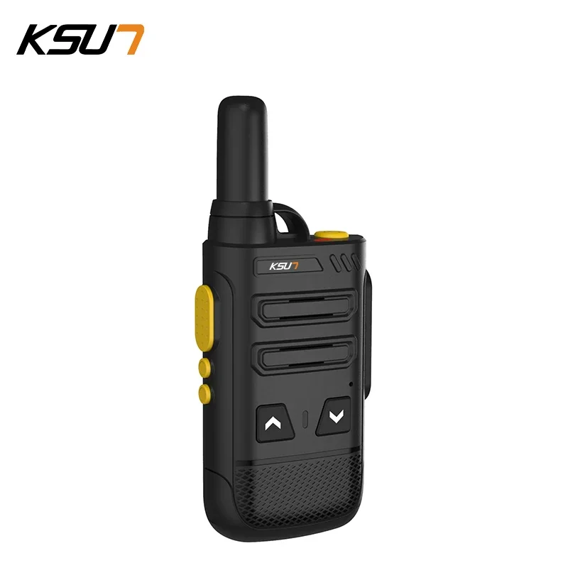 Ksun-transmissor walkie talkie sem fio para crianças, mini rádio em dois sentidos, recarregável, uhf fino, 16 canais, 2022sl