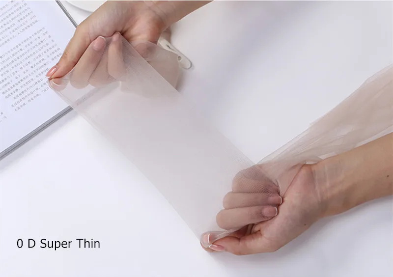 Ultradünner 0,1D-Damen-Sommerstrumpf, dünne Linie, im Schritt, eng, vollständig transparent, nahtlos, Zehenbereich, dehnbar, sexy Strumpfhose – Detail 15