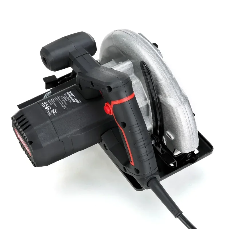 منشار دائري Hyper Tough 12 أمبير سلكي 7-1/4 بوصة مع حذاء لوح فولاذي، مشطوف قابل للتعديل، شفرة وسياج ممزق، حالة جديدة