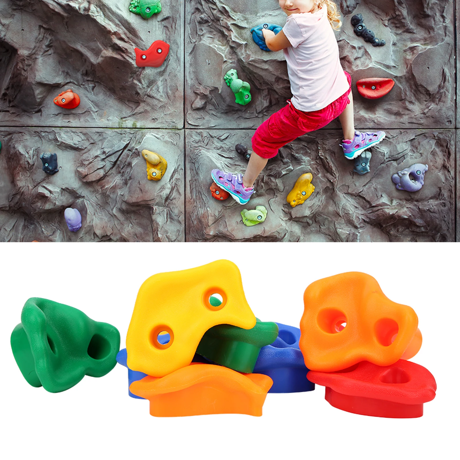 

Climbing Wall Holds, Children Rock Climbing Wall Holds Set Colorful Practical Playground Equipment Accessory