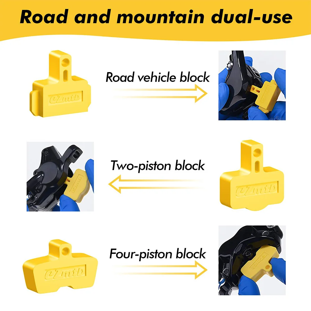 Brake Bleed Kit for Shimano Hydraulic Brakes, Brake Fluid Change Hydraulic Kits, Including 2Pcs 60ml Brake Fluid Mineral Oil