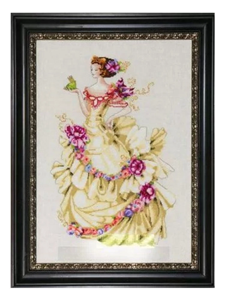 Cross-stitch kit DIY embroidery toolkit Optional printed handwork Crosspoint kit saga Roses of Provence
