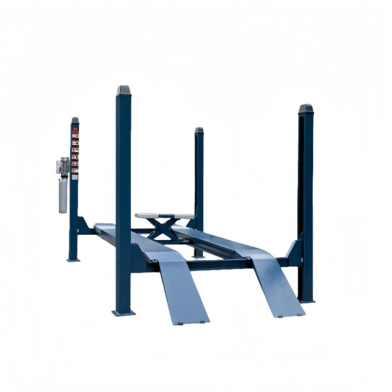 4T High Quality Four Cylinder Electric One-sided Release Movable Hydraulic Four Post Car Lift Auto Hoist Vehicle Lifter Lift