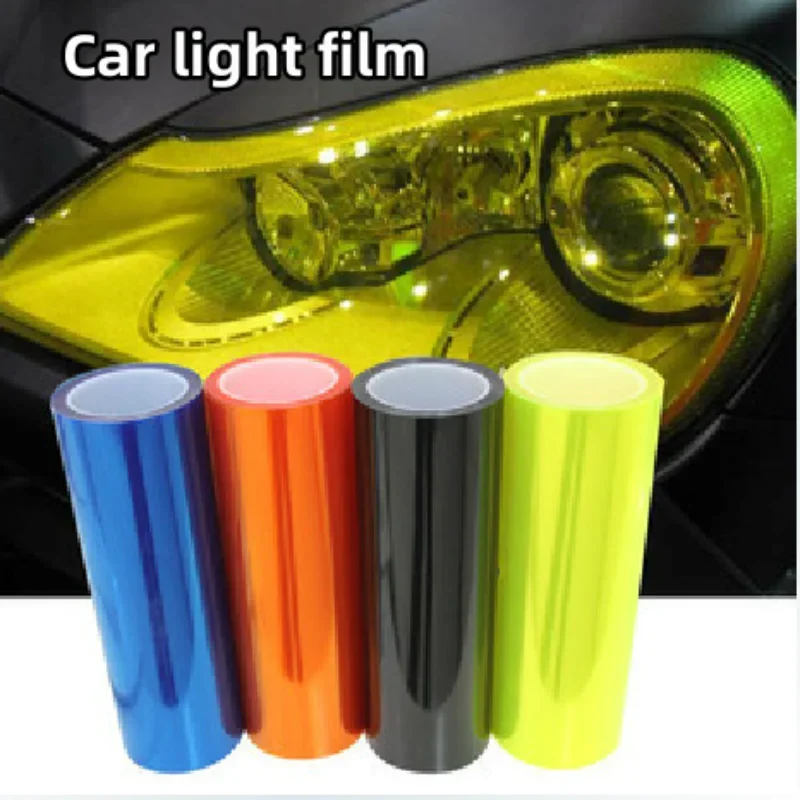 30x200cm Car Headlight Film Transpare Vinyl Self Adhesive Sticker for Car Smoke Fog Light HeadLight Taillight Colored Wrap Films