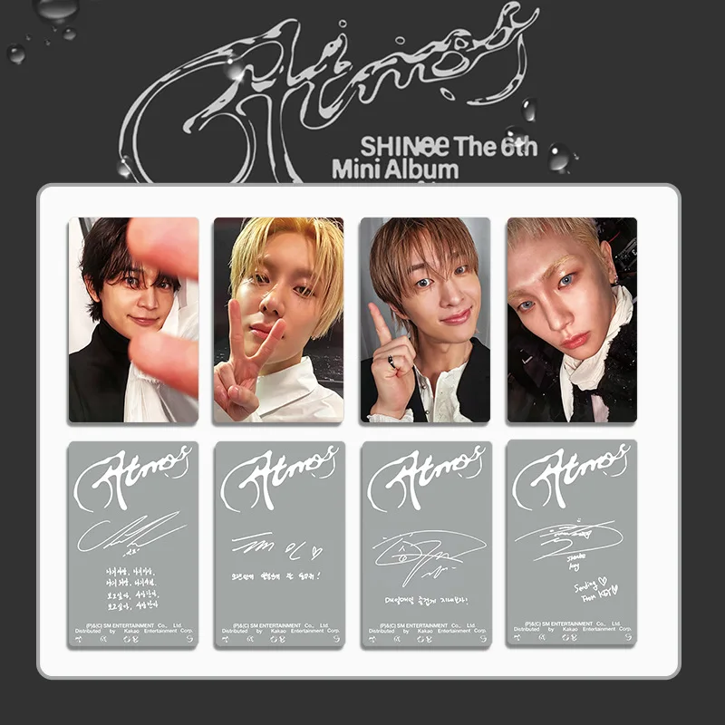 4Pcs/Set Idol SHINEE New Album Atmos Lomo Cards Postcards HD