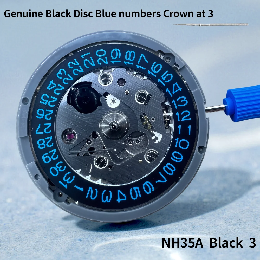 Watch Accessories: Japan Original Brand New NH35A Precision Fully Automatic Mechanical Movement NH35 Movement