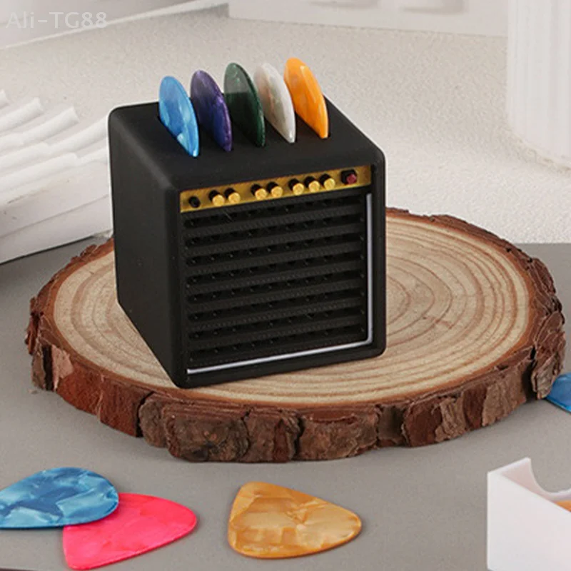 منظم اختيار الجيتار المحمول المطبوع ثلاثي الأبعاد؛ يأتي مع درج مدمج، مقاوم للماء والغبار #4