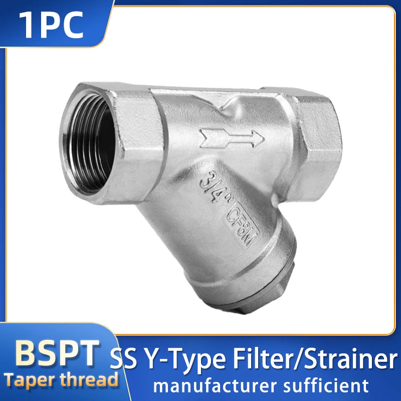 304 stainless steel internal thread filter Stainless steel thread Y-shaped filter filter valve 1/4 3/8 1/2 3/4 1“ 1-1/2 1-1/4 2”