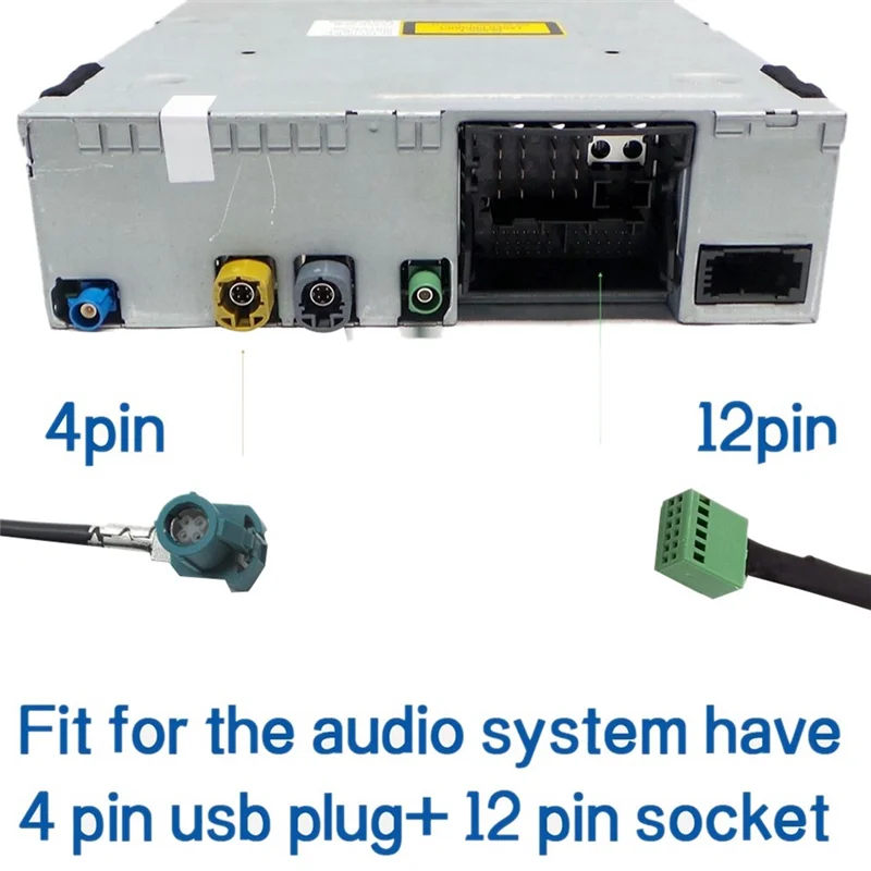 DC12V 12-pinowy samochodowy bezprzewodowy adapter AUX Bluetooth 5.0 Zestaw głośnomówiący Auto Bluetooth Kabel audio do Audi A3 A4 B8 B6 A6