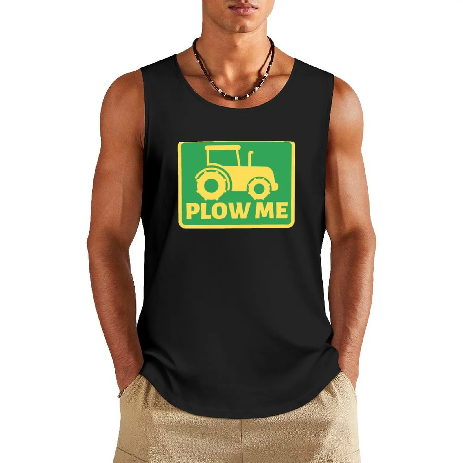 

Tractor PLOW ME Tank Top t shirt clothes for men summer t-shirt for man