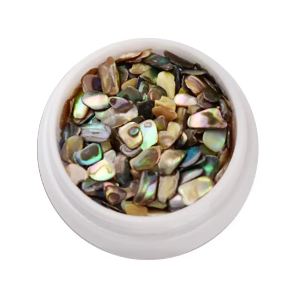 Shell Nail Decoration Colorful Natural Abalone Shell Thin Slices 3D Nail Art Charm Manicure Craft Ornaments Nail Supplies