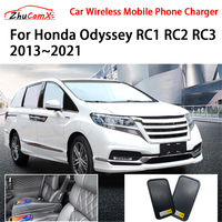 Car Wireless Mobile Phone Charger Center Console Storage QI 18W iPhone fast charge for Honda Odyssey RC1 RC2 RC3 2013-2021