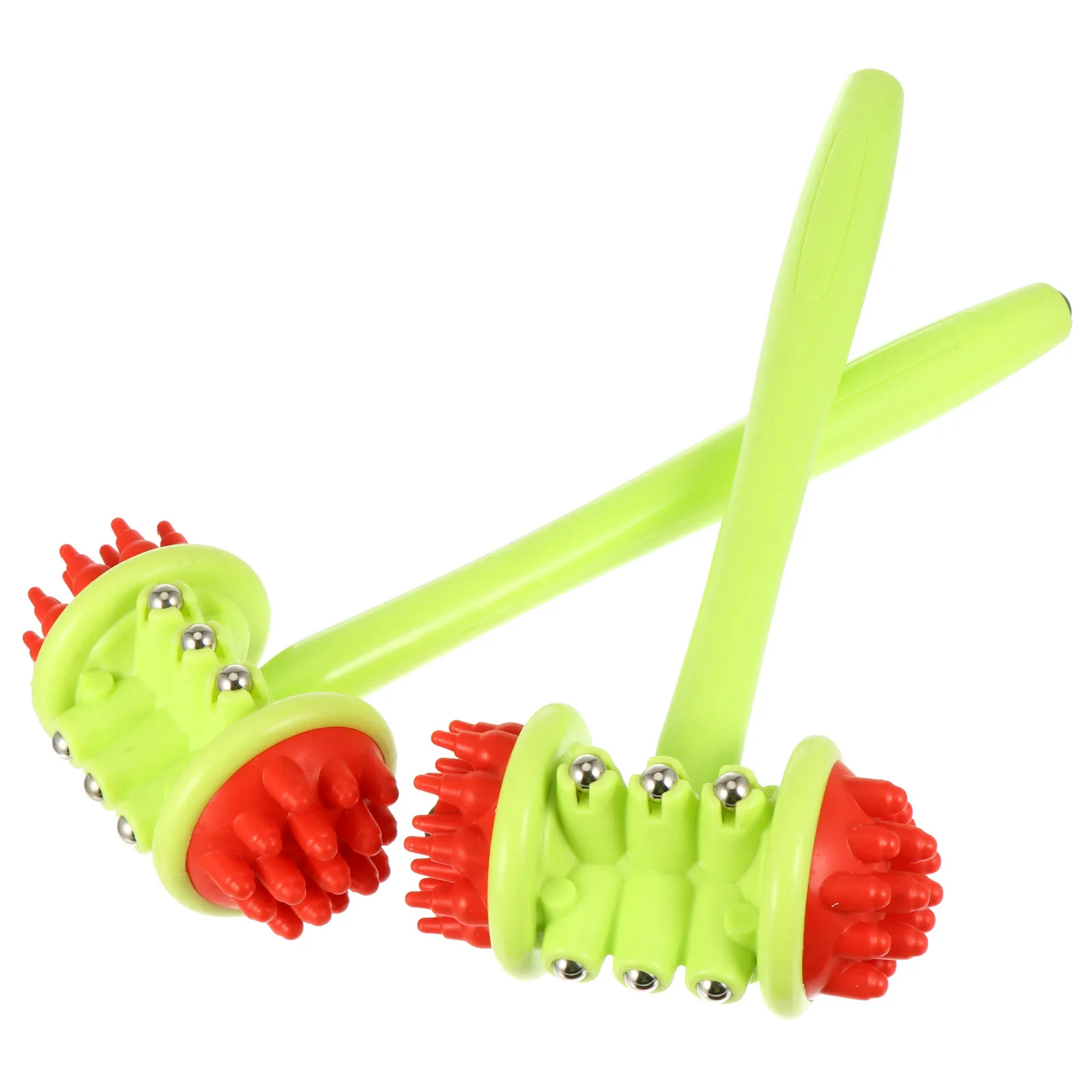 2Pcs Körper Massage Klopfen Hammer Langlebige Werkzeuge Lange Griff Therapie Schmerzen Relief Meridian Massage Stick für Beine Zurück