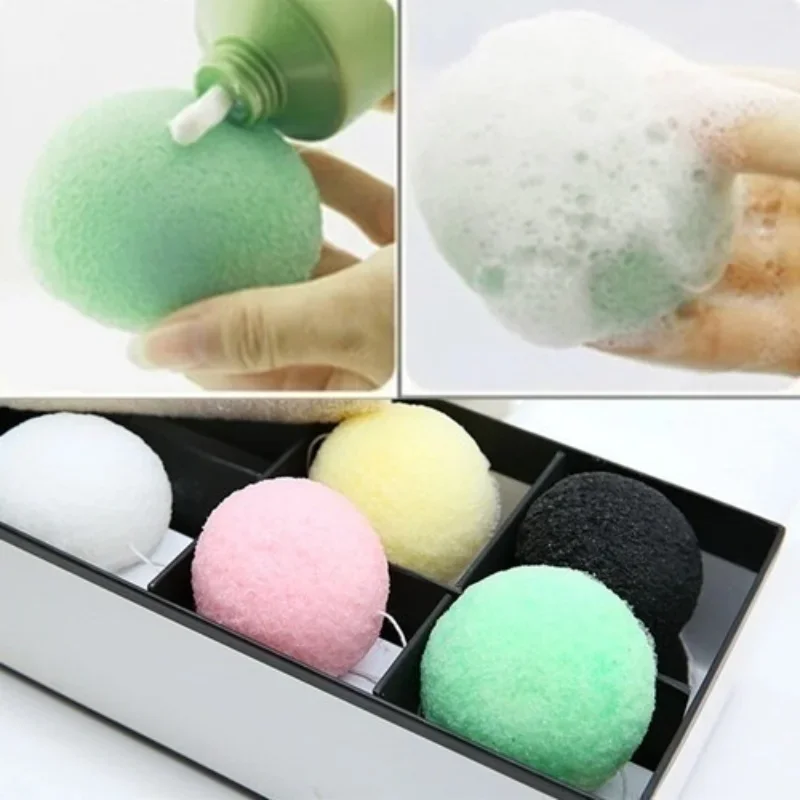 Konjac-exfoliante Facial Natural, esponja de limpieza Facial, cepillo eléctrico, 2 colores, novedad