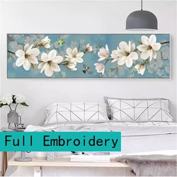 Magnolia Flower And Bird Cross Stitch DIY Kit 11CT 9CT Handmade Embroidery New Home Decoration Painting Crafts Painting Pack Set