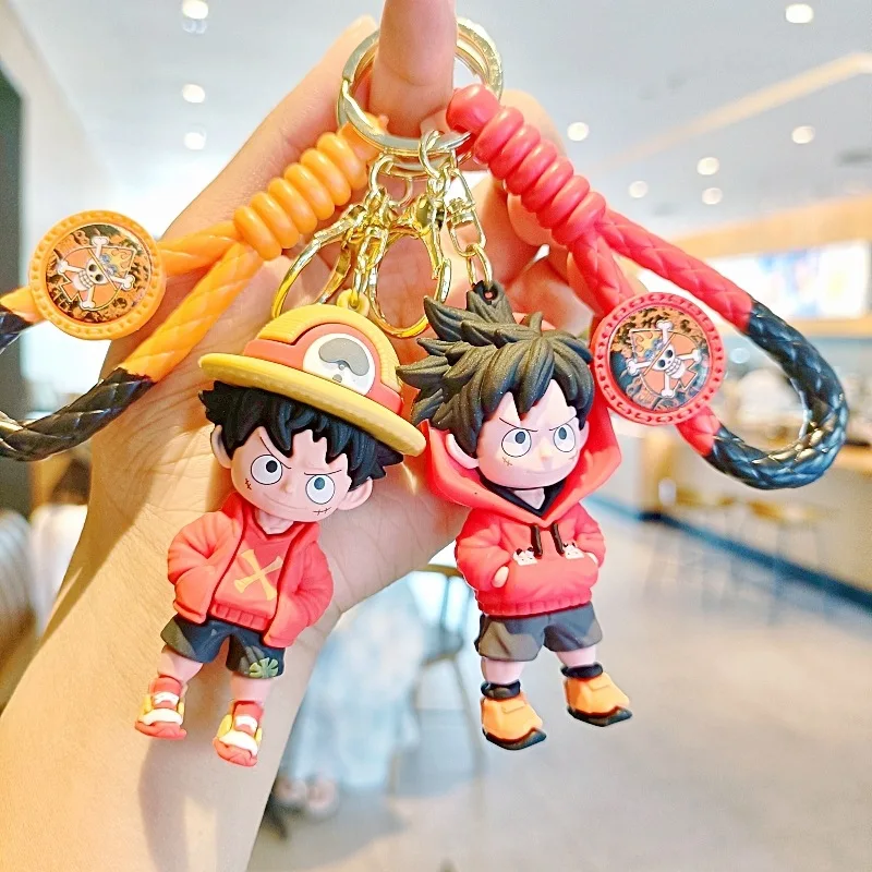Japanese anime One Piece Monkey D Luffy Kawaii keychain gift