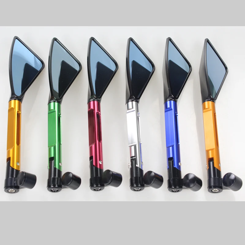 Universal Replacement Aluminum Motorcycle Rearview Side Blue Anti-glare Mirror For Honda CB500 CB300R CB650F CB 500 300R 650F