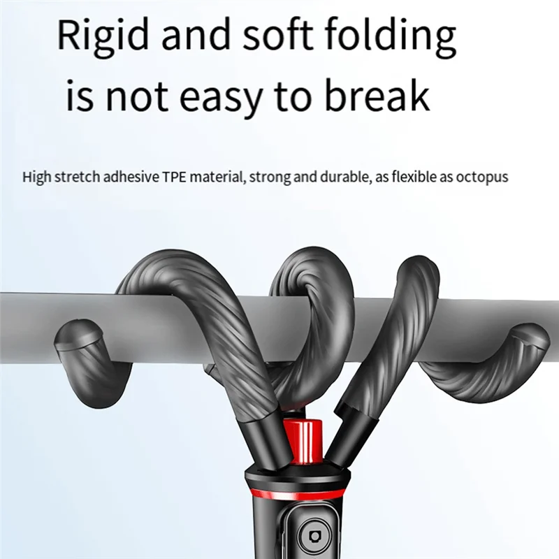 

Selfie Stick Phone Tripod Stand, Extendable Flexible Octopus Tripod For Smartphone And Camera With Wireless Remote Easy To Use-A