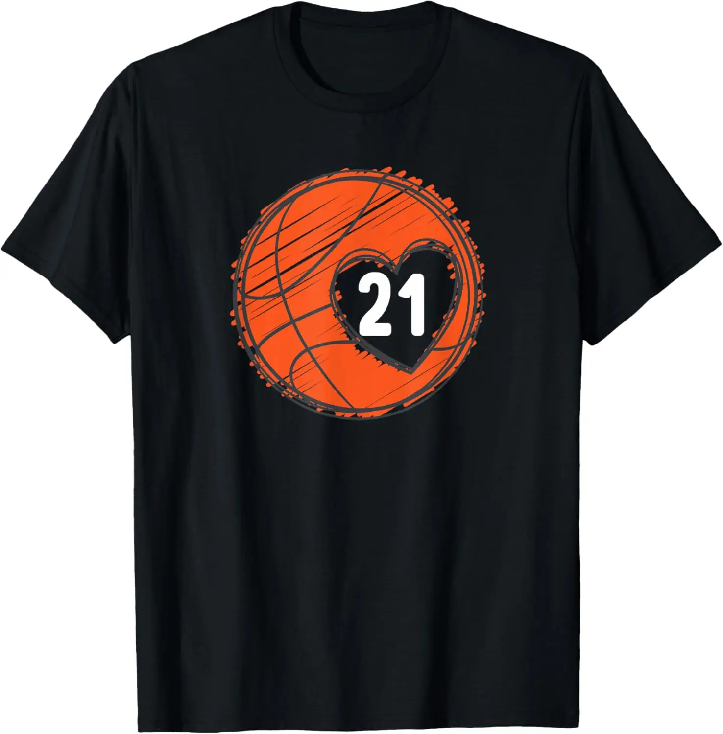 # 21 หมายเลข 21 - เสื้อยืดลายบาสเก็ตบอล Bball Cute