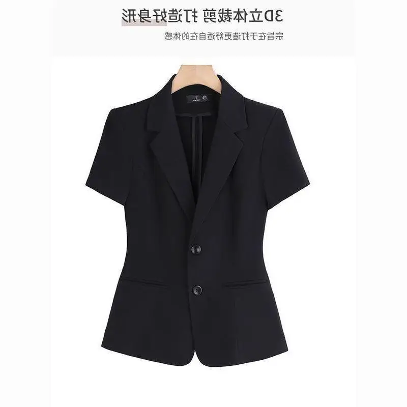 Ele Bla ort Sve pakset voor dames Professionele formele werkkleding Interviewoutfit Zomer dunne bovenkleding