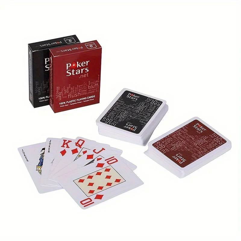 Texas plastic poker matte poker game party props, suitable for outdoor entertainment, parties, family gatherings