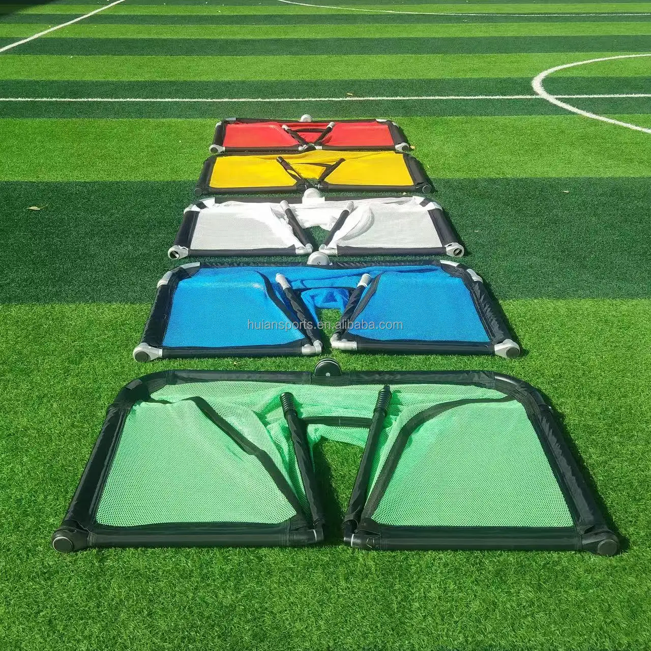 휴대용 미니 알루미늄 축구 골대 접이식 소형 축구 훈련 게이트 장비 엔터테인먼트 스포츠 훈련 도구