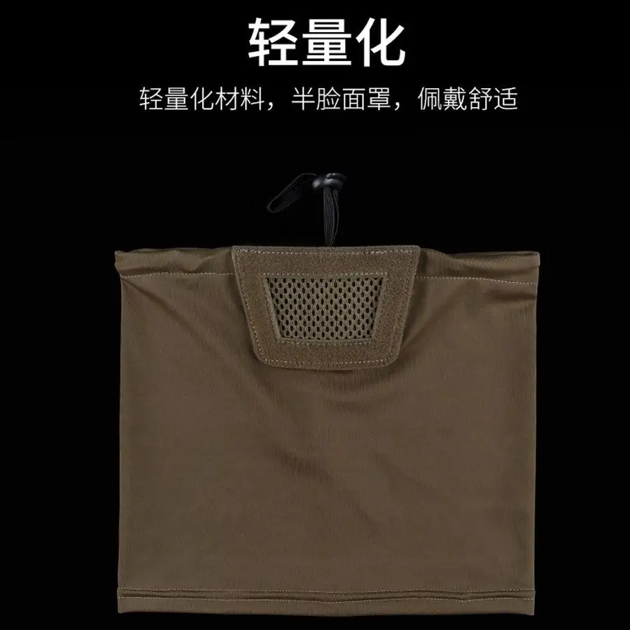 وشاح واقي تكتيكي نصف وجه لركوب الدراجات في الهواء الطلق والمشي لمسافات طويلة وقناع الوجه سريع الجفاف #5