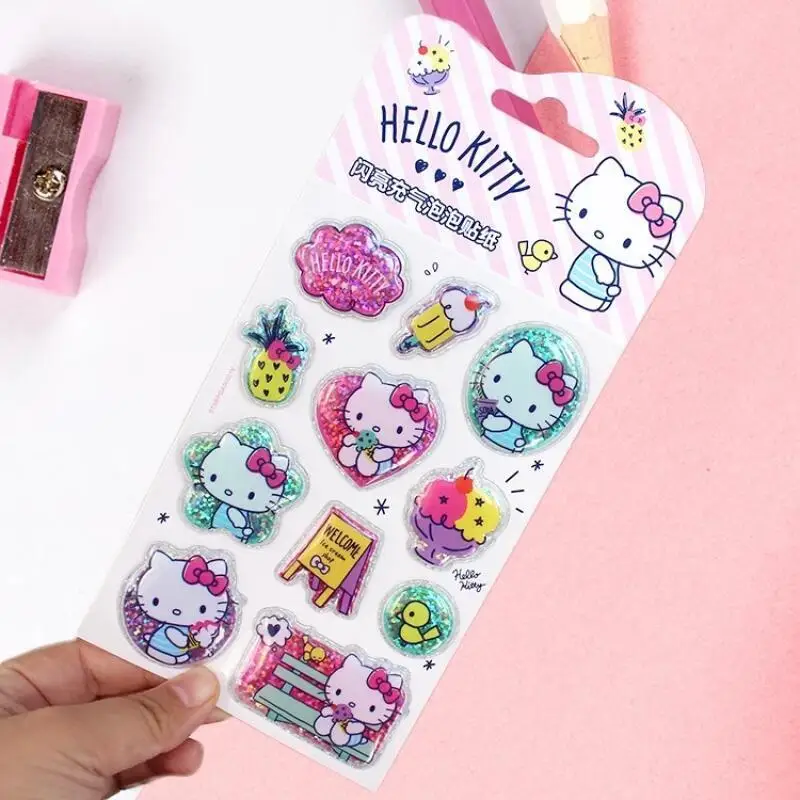 موكا سينامورول لينة لاصق ملصق مرحبا كيتي ليتل توينستارز بريق مصاصة ثلاثية الأبعاد كوب دفتر لتقوم بها بنفسك لاصقة تزيين لعبة #5