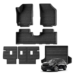 for GMC Terrain Chevrolet Equinox 2023 2024 - 2018 TPE 3D Car Floor Mats Trunk Backrest Pad Waterproof Protective Left Rudder