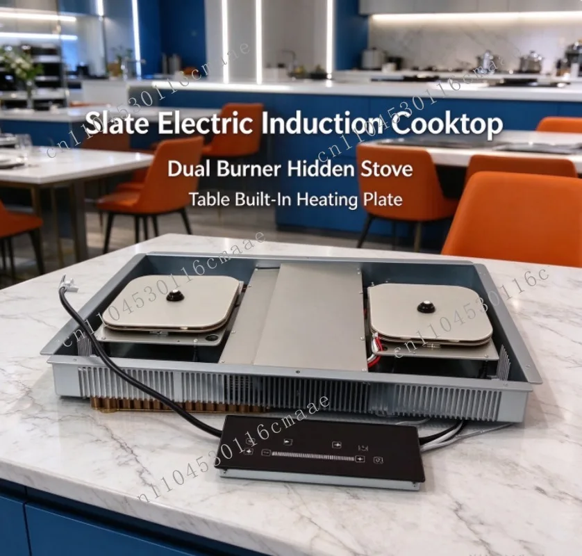 Hot-selling slate induction cooker Hidden induction desktop stove, slate built-in electric heating device